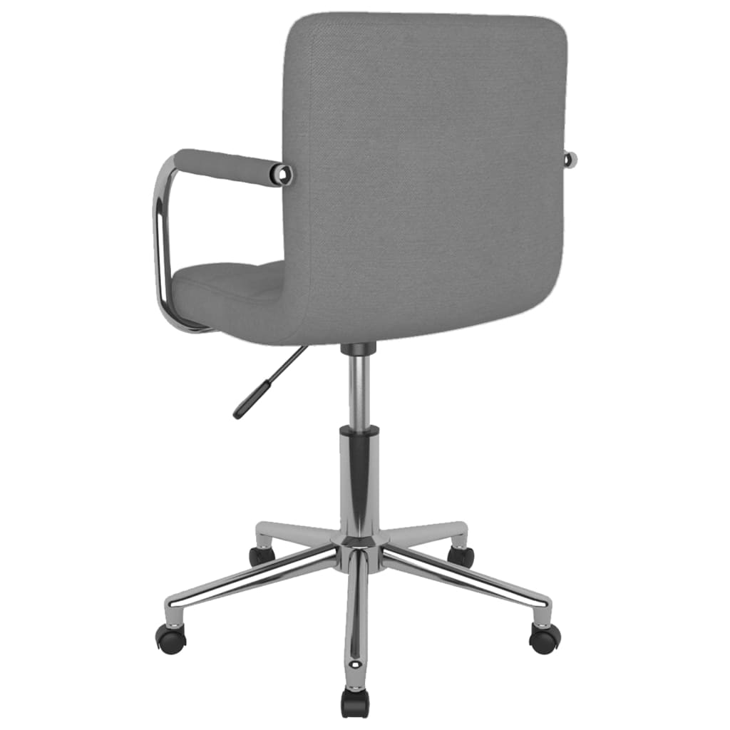 Sedia Da Ufficio Girevole Grigio Chiaro In Tessuto