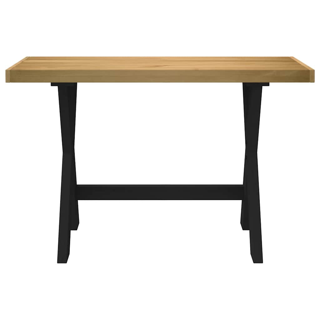 Scrivania Noain Gambe A Forma Di X 120x50x75 Cm Legno Massello - Image 6