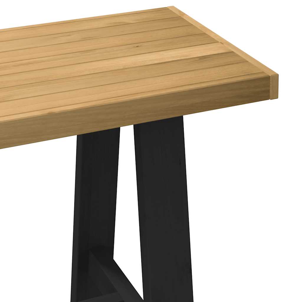 Scrivania Noain Gambe A Forma Di A 120x50x75 Cm Legno Massello - Image 6