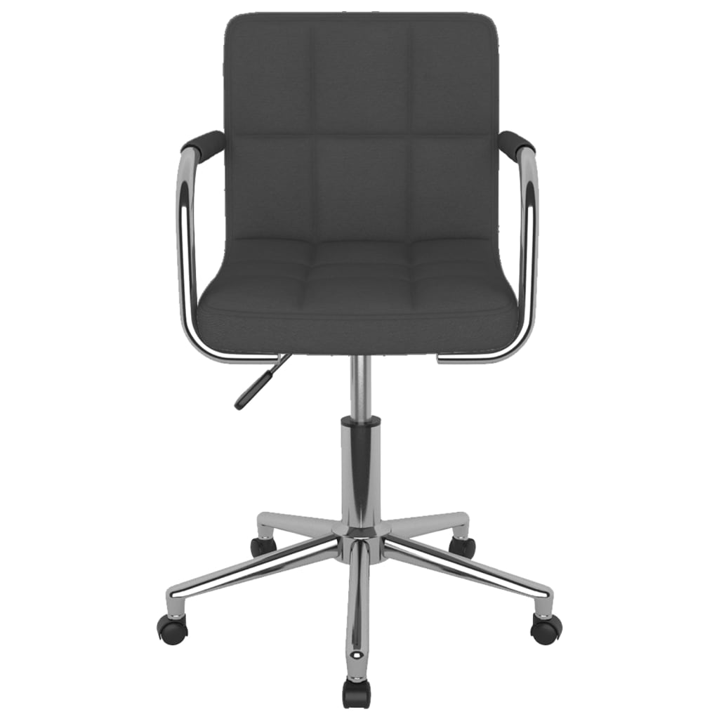 Sedia Da Ufficio Girevole Grigio Scuro In Tessuto