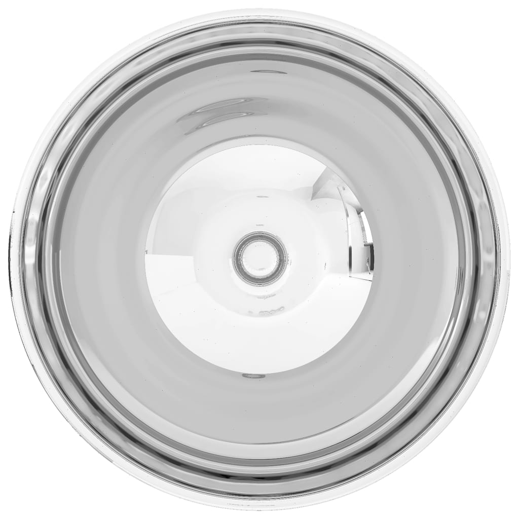 Lavandino 32,5x14 Cm In Ceramica Argento