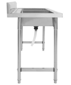 Lavello Da Cucina A Doppia Vasca In Acciaio Inox