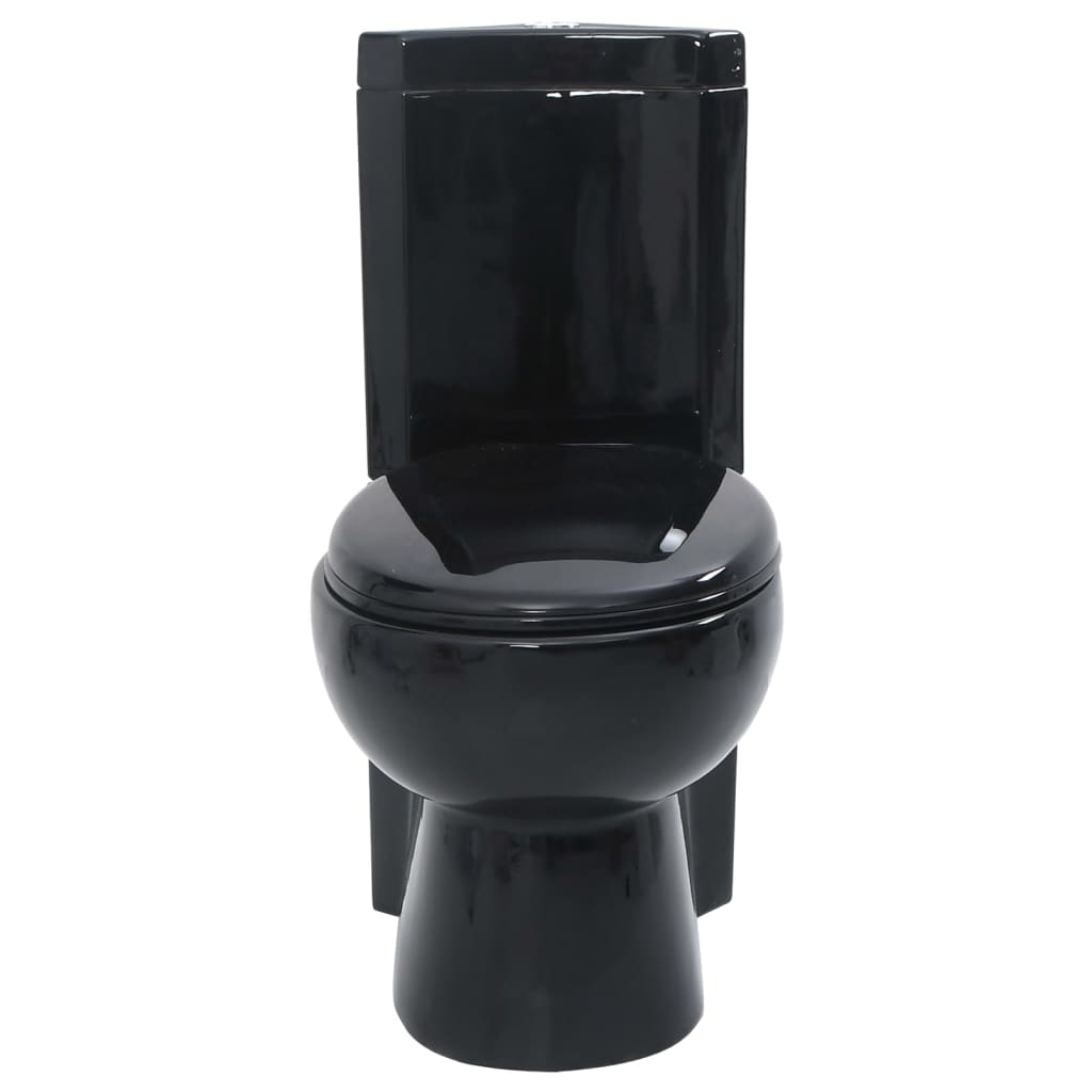 Vaso Wc In Ceramica Da Bagno Ad Angolo Nero - Image 2