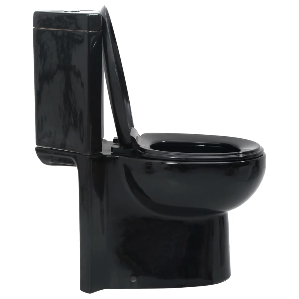 Vaso Wc In Ceramica Da Bagno Ad Angolo Nero - Image 6
