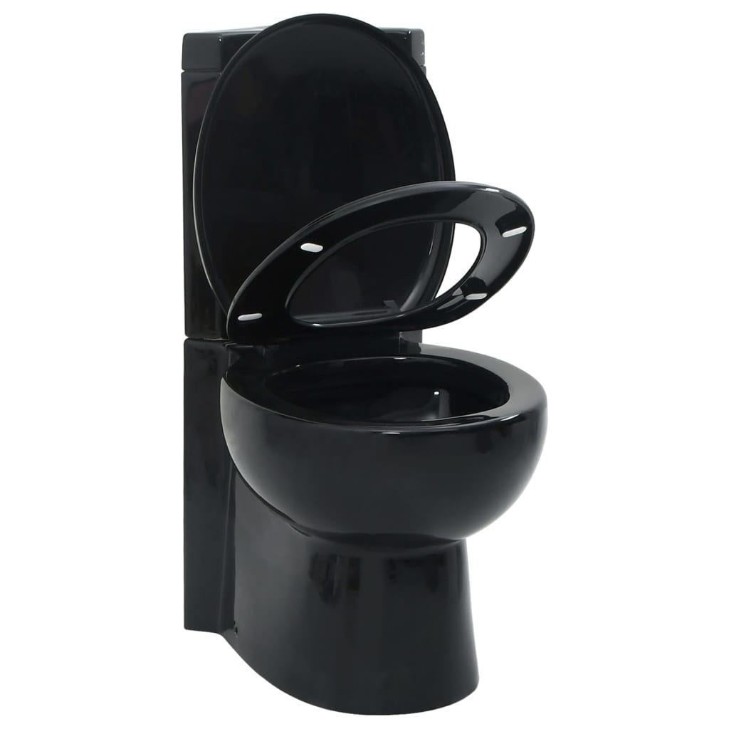 Vaso Wc In Ceramica Da Bagno Ad Angolo Nero