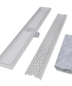 Canaletta Drenaggio Per Doccia Lineare 930x140 Mm Acciaio Inox