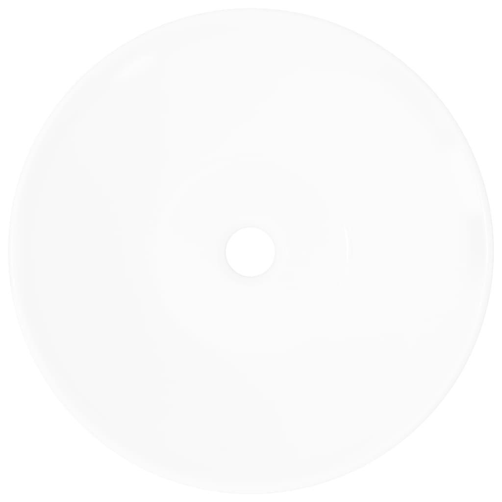 Lavello Da Bagno In Ceramica Porcellana Bacino Bianco - Image 6