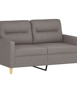 Set Di Divani 3 Pz Con Cuscini Tortora In Tessuto