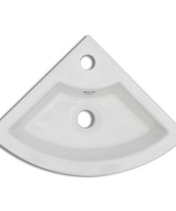 Lavandino Con Troppopieno 45x32x12,5 Cm Bianco
