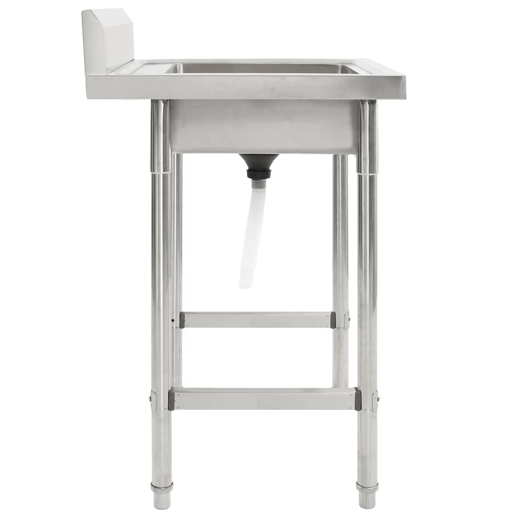 Lavello Da Cucina Vasca Singola In Acciaio Inossidabile - Image 4