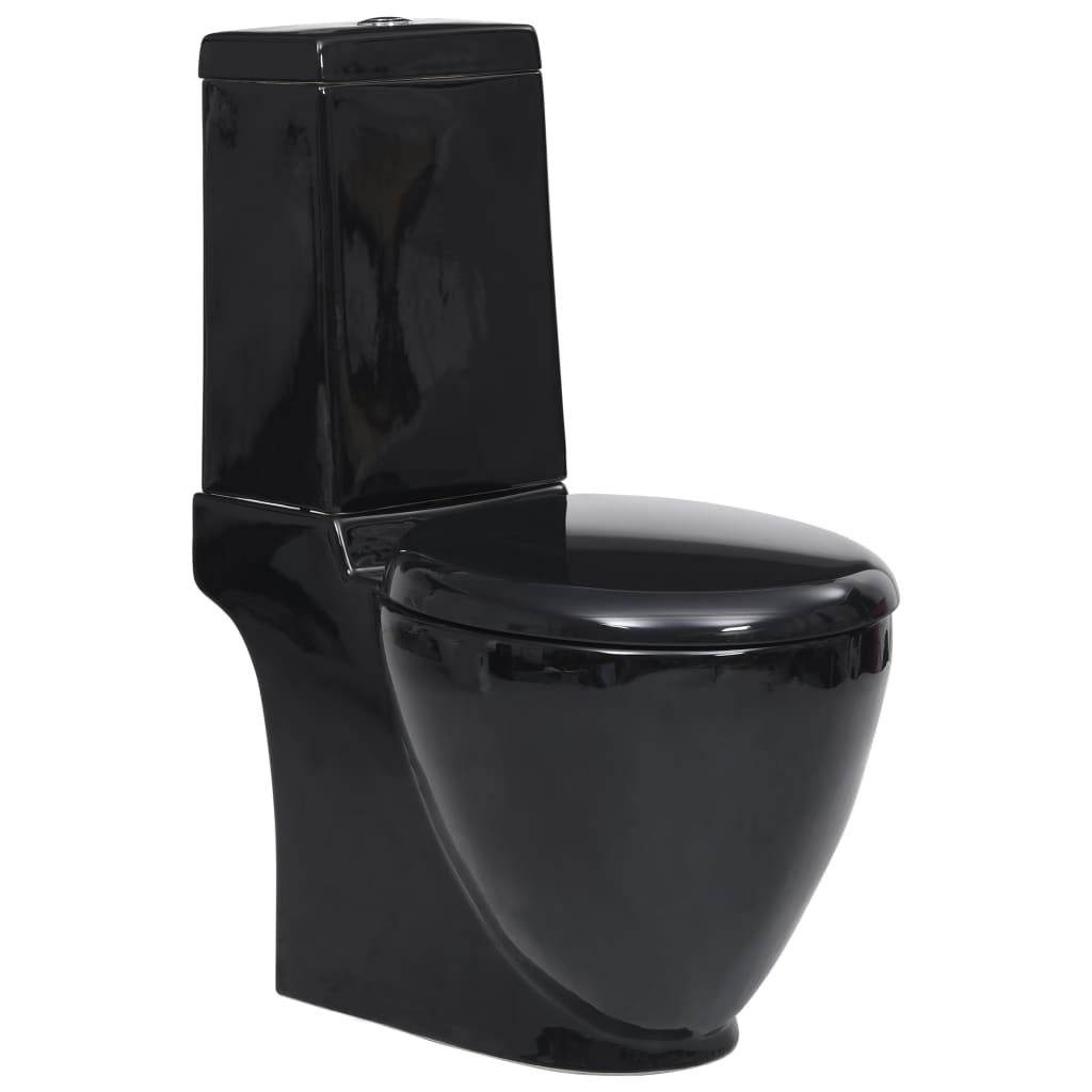 Vaso Wc In Ceramica Con Scarico Dietro Nero - Image 4