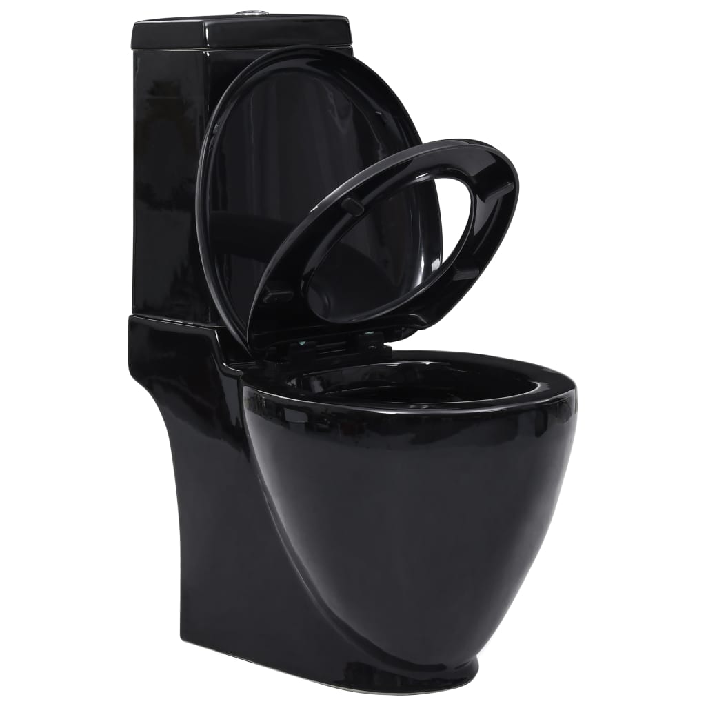 Vaso Wc In Ceramica Con Scarico Dietro Nero