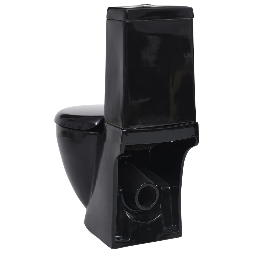 Vaso Wc In Ceramica Con Scarico Dietro Nero - Image 3