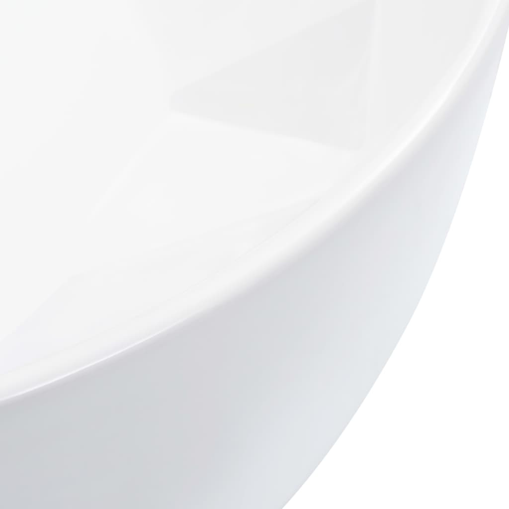 Lavandino 36x14 Cm In Ceramica Bianco