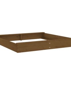 Sabbiera Con Sedute Ambra Quadrata In Legno Massello Di Pino