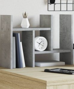 Organizer Scrivania Grigio Cemento 34,5x15,5x35,5cm Multistrato