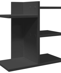 Organizer Da Scrivania Nero 42x21,5x42 Cm In Legno Multistrato