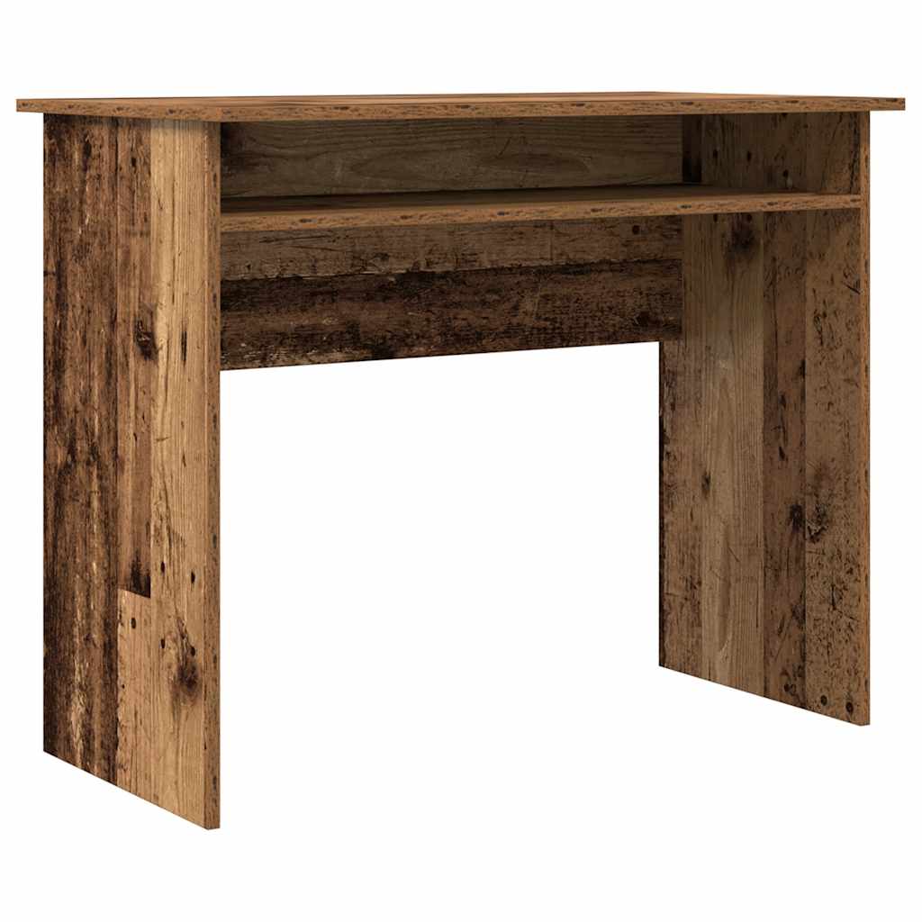 Scrivania Legno Antico 90x50x74 Cm In Legno Multistrato