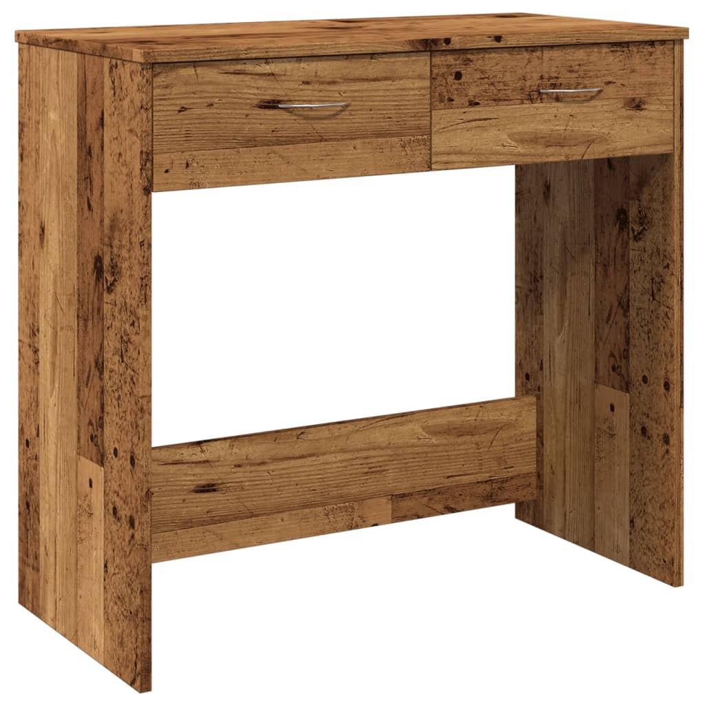 Scrivania Legno Antico 80x40x75 Cm In Truciolato
