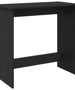 Scrivania Nera 80x40x75 Cm In Legno Multistrato