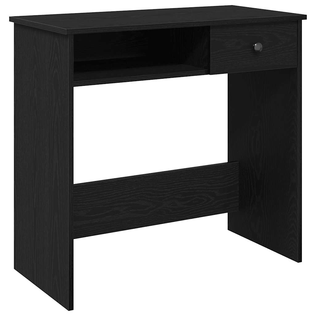 Scrivania Nera 80x40x75 Cm In Legno Multistrato - Image 2
