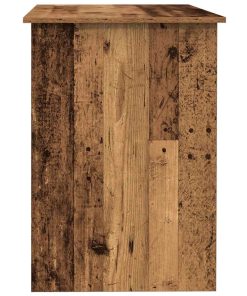 Scrivania Legno Antico 100x55x75 Cm In Legno Multistrato
