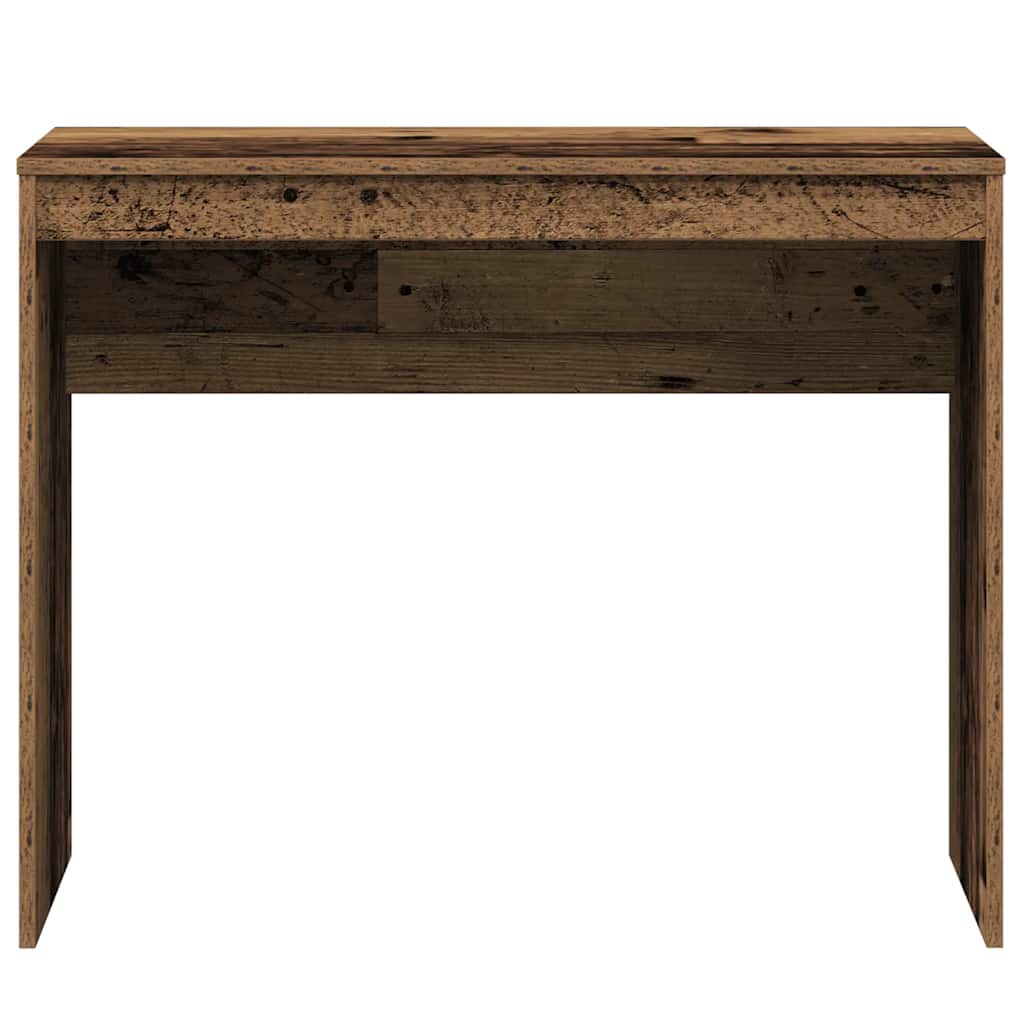 Scrivania Legno Antico 90x40x72 Cm In Legno Multistrato