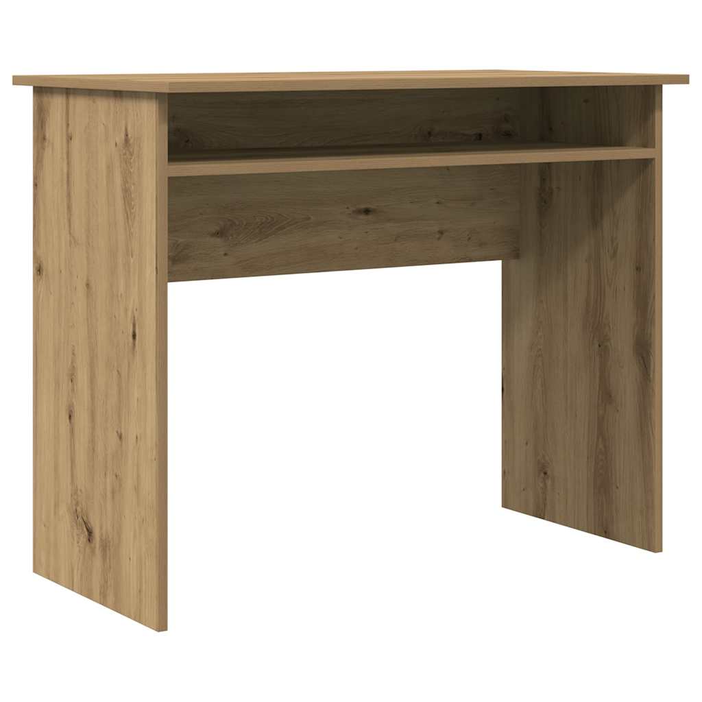 Scrivania Rovere Artigianale 90x50x74 Cm In Legno Multistrato - Image 6