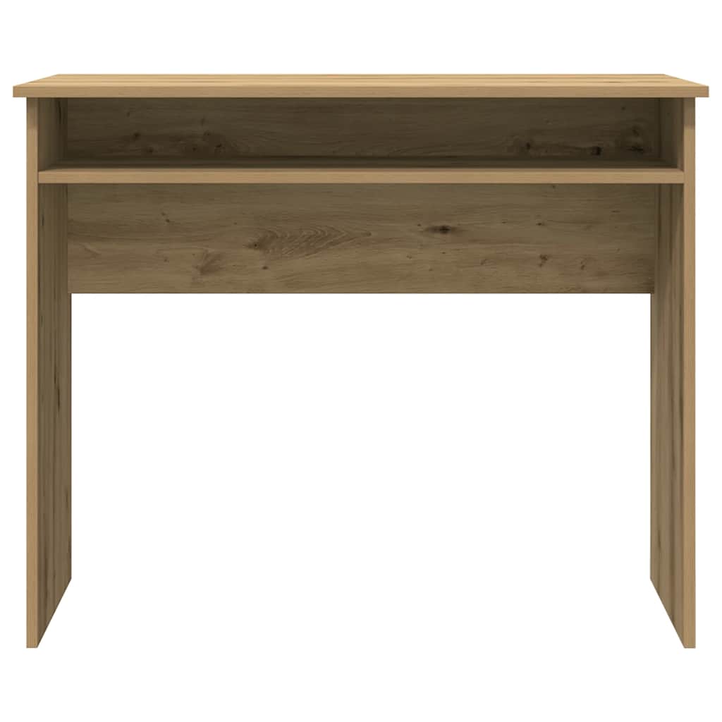 Scrivania Rovere Artigianale 90x50x74 Cm In Legno Multistrato - Image 2