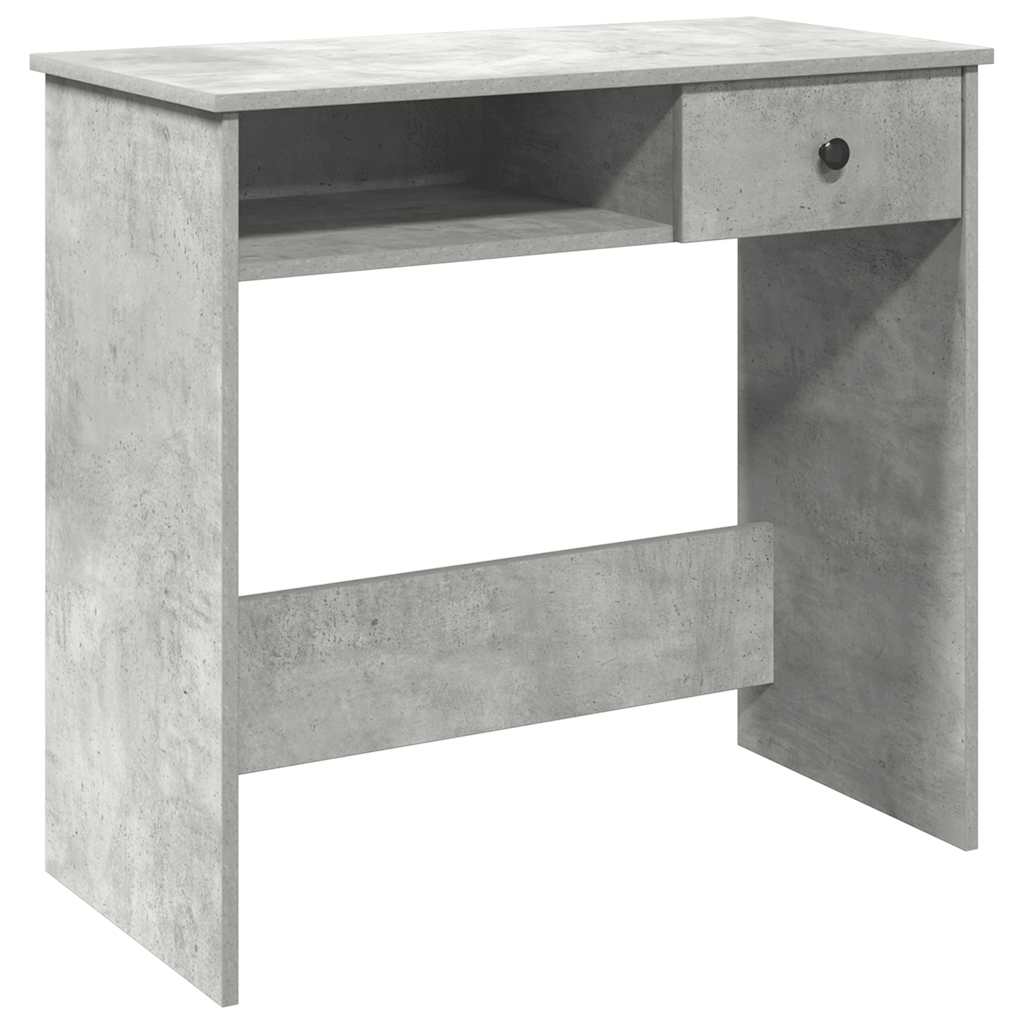 Scrivania Grigio Cemento 80x40x75 Cm In Legno Multistrato - Image 6