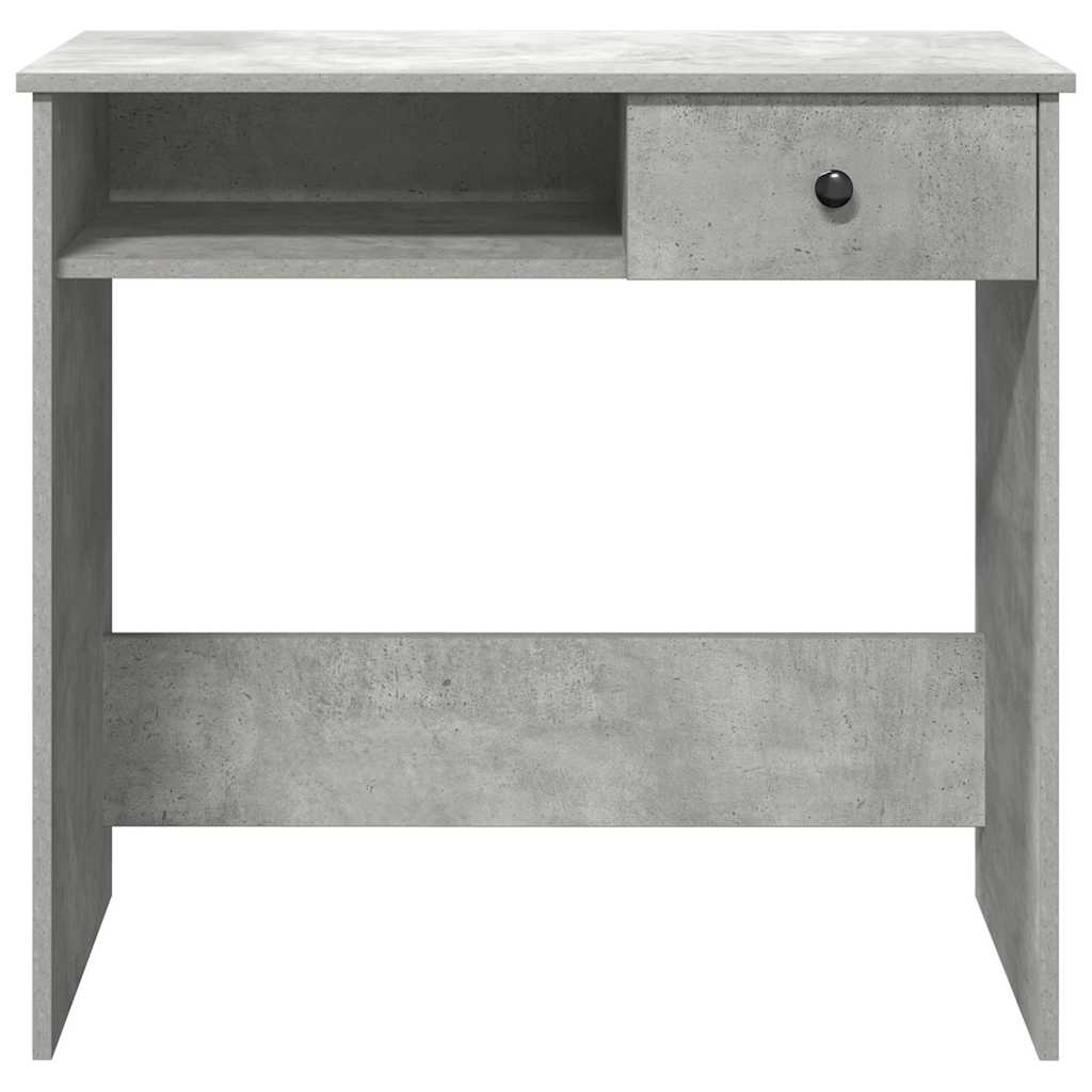 Scrivania Grigio Cemento 80x40x75 Cm In Legno Multistrato - Image 3
