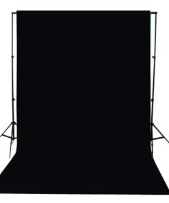 Fondale In Cotone Nero Senza Supporto 300x300 Cm Per Croma Key