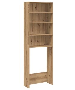 Mobile Per Lavatrice Rovere Artigianale 64x24x190 cm