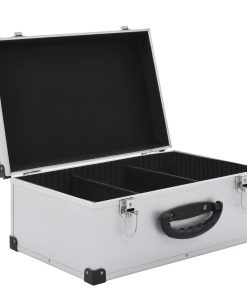 Custodia Cd Per 60 Cd In Alluminio Abs Argento