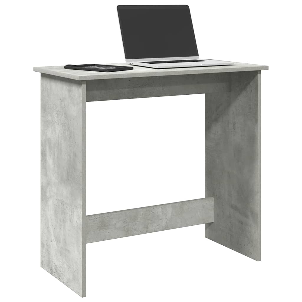 Scrivania Grigio Cemento 80x40x75 Cm In Legno Multistrato - Image 4