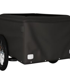 Rimorchio Da Bici Nero E Giallo 45 Kg In Ferro