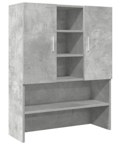 Mobile Per Lavatrice Grigio Cemento 70,5x25,5x90 cm