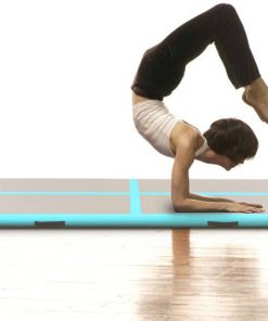 Tappetino Ginnastica Gonfiabile E Pompa 700x100x10 Cm Pvc Verde