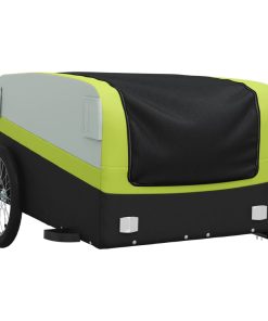 Rimorchio Da Bici Nero E Verde 45 Kg In Ferro