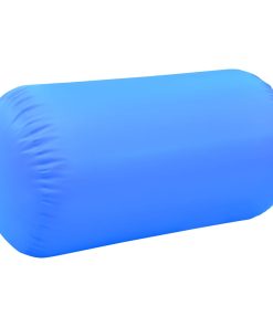 Rullo Da Ginnastica Gonfiabile Con Pompa 120x75 Cm In Pvc Blu