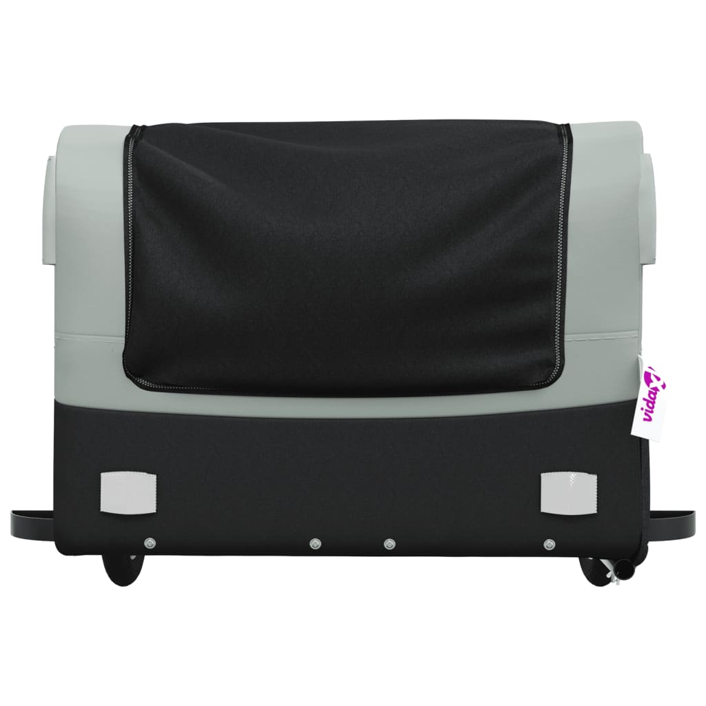 Rimorchio Da Bici Nero E Grigio 45 Kg In Ferro - Image 6