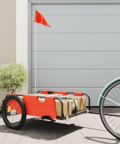 Rimorchio Da Bici Arancione E Grigio Oxford E Ferro