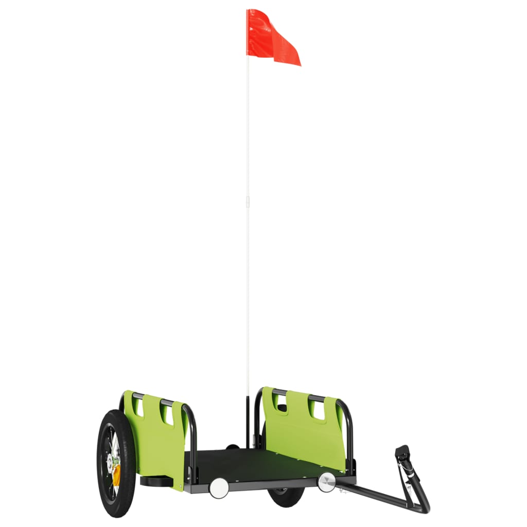 Rimorchio Da Bici Verde Oxford E Ferro - Image 2