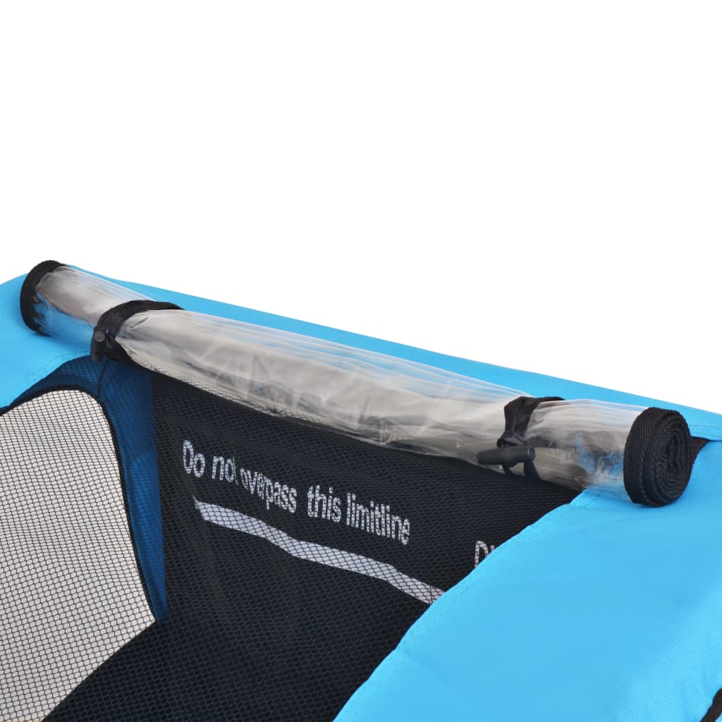 Rimorchio Per Bici Grigio E Blu 30 kg