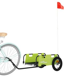 Rimorchio Da Bici Verde Oxford E Ferro