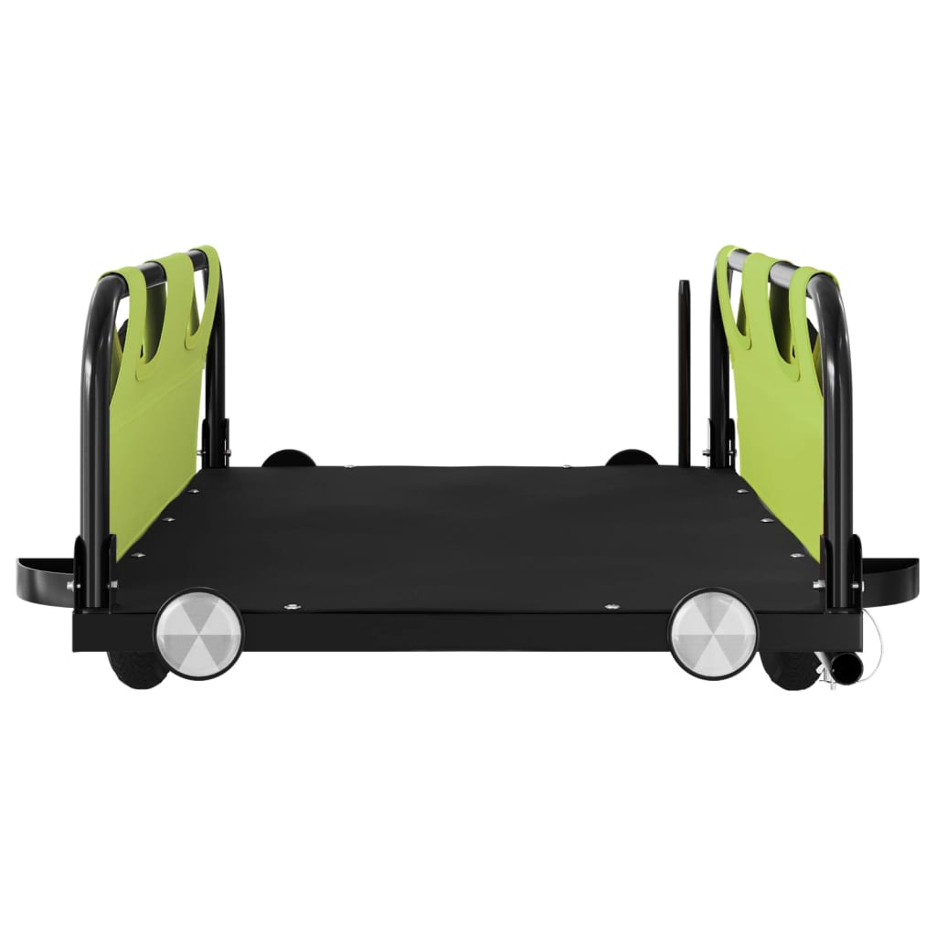 Rimorchio Da Bici Verde Oxford E Ferro - Image 5