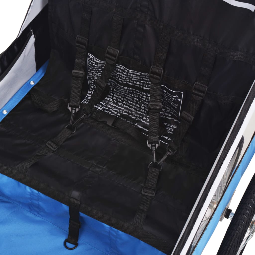 Rimorchio Per Bici Grigio E Nero 30 kg - Image 4