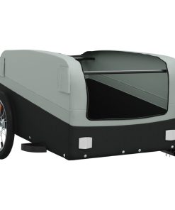 Rimorchio Da Bici Nero E Grigio 45 Kg In Ferro
