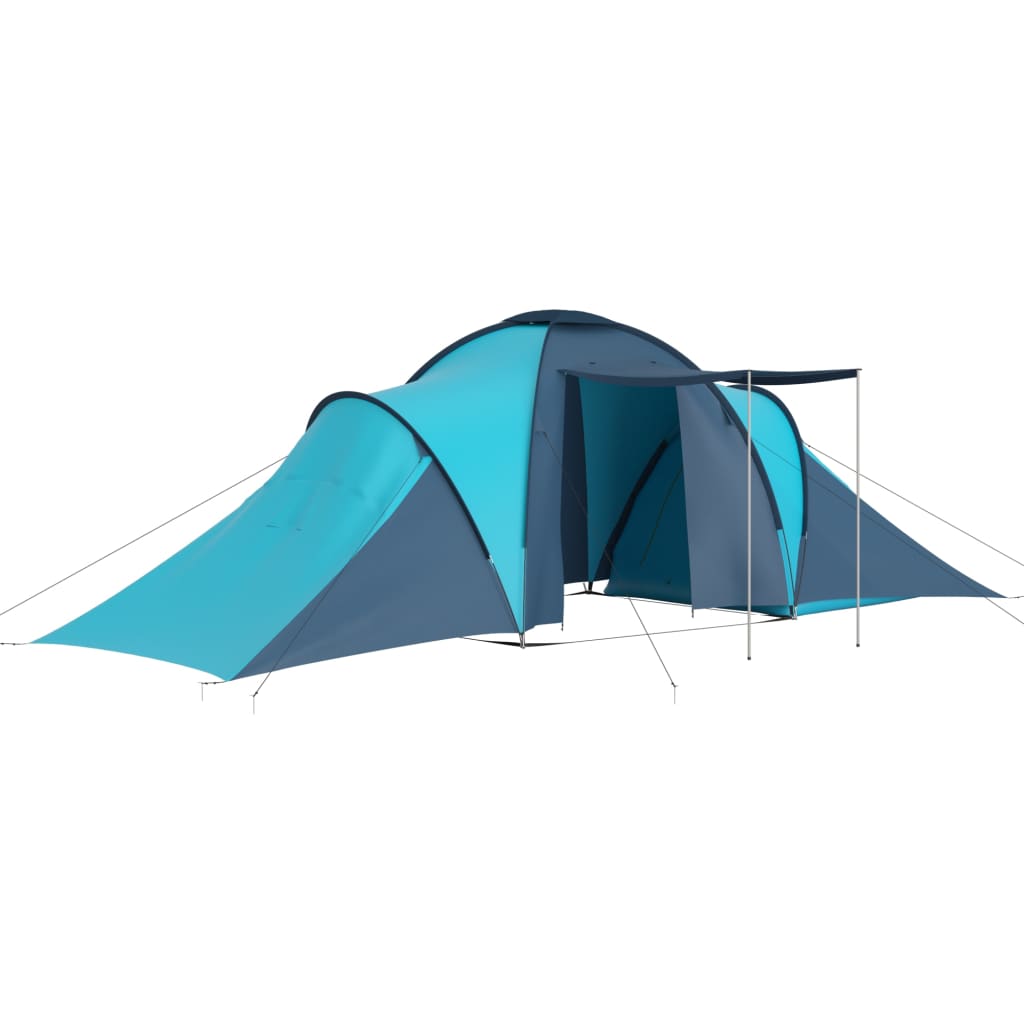 Tenda Da Campeggio Per 6 Persone Blu Marino E Azzurro