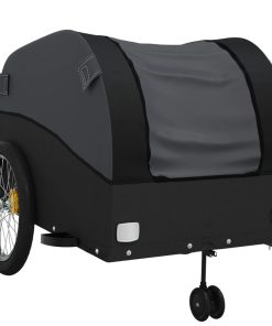 Rimorchio Da Bici Nero 45 Kg In Ferro